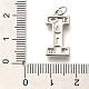 Латунные микропаве прозрачные подвески с фианитом KK-G521-01P-I-3