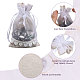 Мешочки для хранения из мешковины и органзы ABAG-WH0040-13-4