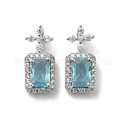 Подвески из латуни микропаве с фианитами и стеклом KK-H455-20P