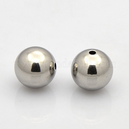 Круглые бусины из нержавеющей стали 201 STAS-N020-02-10mm-1