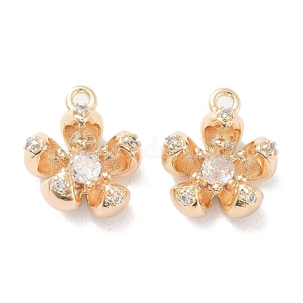Латунные микро проложить кубического циркония подвески KK-F871-34G-1