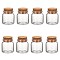 Glass Jar Glass Bottles Bead Containers, with Cork Stopper, Wishing Bottle, Clear, 5x4.7cm, Hole: 3.3cm, Capacity: 87ml(2.94 fl. oz)