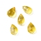 Glass Beads, Teardrop, Gold, 6x4x4mm, Hole: 1mm