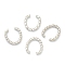 Non-Tarnish 304 Stainless Steel Quick Link Connectors, Twist Oval, Stainless Steel Color, 13.5x11.5x2mm, Inner Diameter: 10x8mm