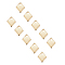 UNICRAFTALE 50pcs 9mm Golden Rhombus Pendants 304 Stainless Steel Charms 1.2mm Small Rhombus Shape Charm Metal Pendant for DIY Necklace Bracelet Jewelry Making 9x7x1mm