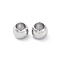 Brass Beads, Cadmium Free & Nickel Free & Lead Free, Round, Real Platinum Plated, 6x5mm, Hole: 3.8mm