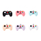 14Pcs 7 Colors Resin Pendants, with Platinum Plated Iron Loops, Gamepad, Mixed Color, 20x26mm