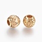 316 Surgical Stainless Steel European Beads, Large Hole Beads, Ion Plating (IP), Rondelle, Taurus, Golden, 10x9mm, Hole: 4mm