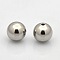 Tarnish Resistant Round 201 Stainless Steel Beads, Stainless Steel Color, 10mm, Hole: 2mm