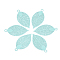 430 Stainless Steel Filigree Pendants, Spray Painted, Etched Metal Embellishments, Leaf, Pale Turquoise, 38x19x0.4mm, Hole: 2.4mm