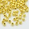 4mm Golden Color Brass Round Spacer Textured Beads, hole: 1mm