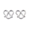 Brass Tail Chain Link, Cadmium Free & Nickel Free & Lead Free, Real Platinum Plated, 9.5x10x1mm
