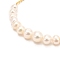 Brass Pendant Necklaces, with Natural Fresh Water Pearl, Cable Chain, Long-Lasting Plated, Real 18K Gold Plated, 19.49 inch(495mm)