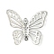 304 Stainless Steel Hollow Butterfly Connector Charms, Non-Tarnish, Stainless Steel Color, 31x38x9mm, Hole: 1.4mm and 1.8mm
