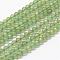 Natural Green Apatite Beads Strands, Faceted, Round, Grade A, 3mm, Hole: 0.5~0.6mm, about 144~151pcs/strand, 15.3~15.7 inch(39~40cm)