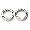 Zinc Alloy Spring Gate Rings, O Rings, Platinum, 35x5mm, Inner Diameter: 25mm