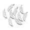 Tarnish Resistant 304 Stainless Steel Pendants, Wing, Stainless Steel Color, 25x8.5x1.7mm, Hole: 1.8mm
