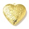 Brass Locket Pendants, Photo Frame Charm, Lead Free & Cadmium Free, Heart, Golden, 29x29x7mm, Hole: 2mm, Inner Diameter: 21x16.5mm