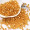 6/0 Glass Seed Beads, Silver Lined Round Hole, Round, Orange, 4x3mm, Hole: 1.2mm, about 6925pcs/pound