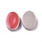 Porcelain Cabochons, Oval, Salmon, 12.5x18x5mm, 60pcs/bag