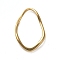 304 Stainless Steel Linking Rings, Twisted Teardrop, Golden, 46x29.5x3.5mm, Inner Diameter: 40.2x23.5mm