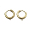 304 Stainless Steel Pendants Bails, With Jump Ring, Ion Plating(IP), Real 18K Gold Plated, 13.5x11.5x2mm, Hole: 1.2mm