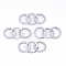 Tarnish Resistant 201 Stainless Steel Linking Rings, Quick Link Connectors, Laser Cut, Ring, Stainless Steel Color, 12x1mm, Inner Diameter: 9mm, about 3pcs/set