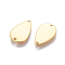 201 Stainless Steel Links connectors, teardrop, Golden, 15x10x1mm, Hole: 1.2mm