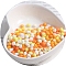 Macaron Baking Paint Glass Seed Beads, Fringe Teardrop Beads, Orange, 5mm, 10g/Set