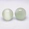 Cat Eye Sphere Ball Display Decoration, with Wood Base, Home Decoration, Honeydew, 38~40mm, Display Bases For Gemstone: 30x12mm