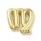 Brass Beads, Cadmium Free & Nickel Free & Lead Free, Twelve Constellations, Real 18K Gold Plated, Virgo, 18.5x18.5x4mm, Hole: 4x2mm