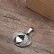 Non-Tarnish Openable Stainless Steel Memorial Urn Ashes Pendants, Wing with Heart, Stainless Steel Color, 28x30mm