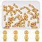 40Pcs Steel Nipple Stud Rivets, Jewelry Box Drawer Handles, Cabinet Knobs, Belt Buckle Screws Hook, Golden, 10x4mm