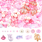 SUNNYCLUE 1 Box 3000+Pcs Ocean Glass Beads Conch Scallop Bead Glass Fish Bead Seashell Beads Sea Turtle Beads Pink Hawaii Summer Spacer Beads for Jewelry Making DIY Bracelets Earrings Necklaces Craft