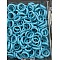 Synthetic Turquoise Finger Rings, Inner Diameter: 17~20mm