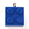 Resin Pendants, with Platinum Iron Loop, Toy Bricks, Dark Blue, 21x15.5x11mm, Hole: 2.6mm
