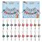 Alloy Enamel & Acrylic Pendant Locking Stitch Markers, Zinc Alloy Lobster Claw Clasp Stitch Marker, Bee with Number, Mixed Color, 5.1cm, 10pcs/set