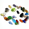 Imitation Austrian Crystal Beads, Grade AAA, K9 Glass, Faceted, Column, Mixed Color, 8x5.5mm, Hole: 0.7~0.9mm