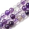 Natural Fluorite Beads Strands, Round, 8.5mm, Hole: 1mm, about 46pcs/strand, 14.76''(37.5cm)