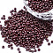 11/0 Czech Opaque Glass Seed Beads, Lustered, Round, Coconut Brown, 2.2x1.5mm, Hole: 0.7mm, about 500g/bag