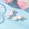 2Pcs Resin Alligator Hair Clips for Women Girls, Shell Shape, Platinum, 37.5~38x12~12.5x11mm