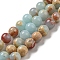 Synthetic Imperial Jasper Dyed Beads Strands, Round, Light Cyan, 4mm, Hole: 1mm, about 91pcs/strand, 14.88''~14.96
