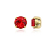 Preciosa® MAXIMA Crystal in Sew-On Cup, Czech Crystal, 719 37 081 Chaton(Round), Golden, 90070 Light Siam, SS39(8.15~8.4mm)