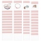 40Pcs 4 Styles Plastic Self-Adhesive Packing Bags, Mailing Bags, Rectangle, Pink, 8~11x7~11.7x0.25mm, 10pcs/style