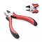 Jewelry Pliers, #50 Steel(High Carbon Steel) Side Cutting Pliers, Side Cutter, Red & Black, Gunmetal, 115x60mm