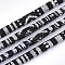 Ethnic Style Cloth Cords, with Cotton Cord Inside, Colorful, 6.5~7x5mm, about 109.36 yards(100m)/bundle