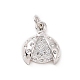 Латунные микро проложить кубического циркония подвески KK-C012-44G-4