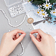 2 нити матовых синтетических круглых бусин из говлита G-PH0019-33-5