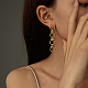 Серьги-гвоздики с кольцами из нержавеющей стали 304 LU8104-1-2