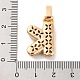 Латунные микро проложить кубического циркония подвески KK-C076-29K-G02-3